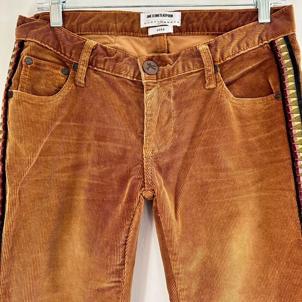 OneTeaspoon Marines Low Rise Brown Flare Corduroys - Picture 6 of 6